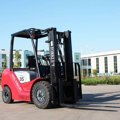 Compact electric forklift