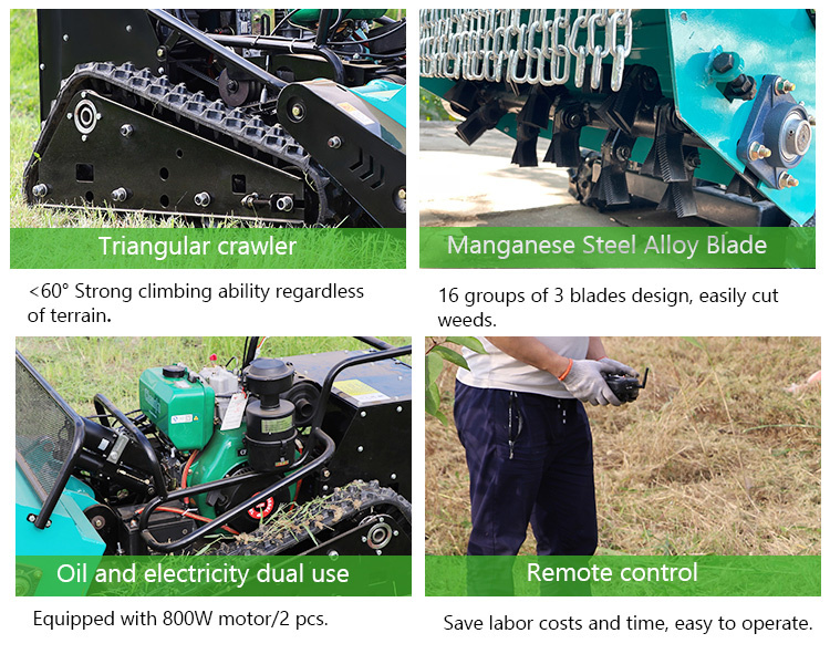 Remote control mowers are popular and revolutionize lawn maintenance