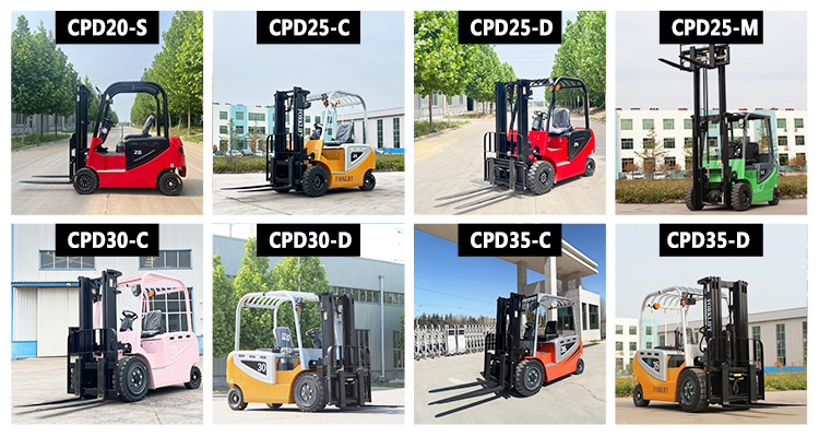 Compact electric forklift