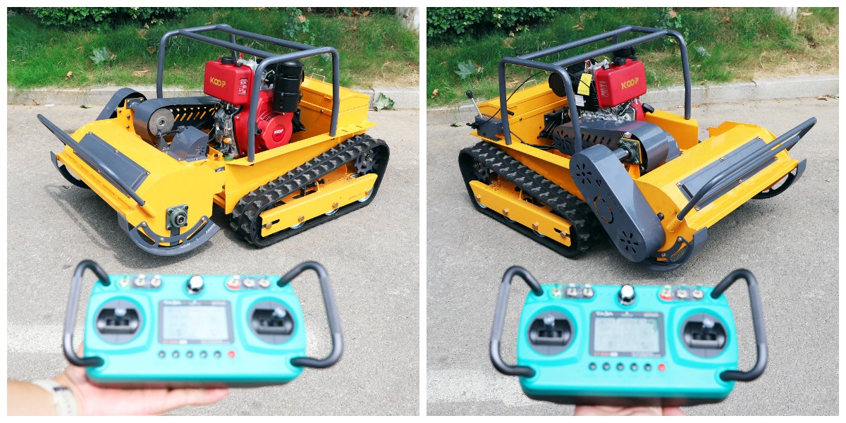 Self propelled petrol lawnmower