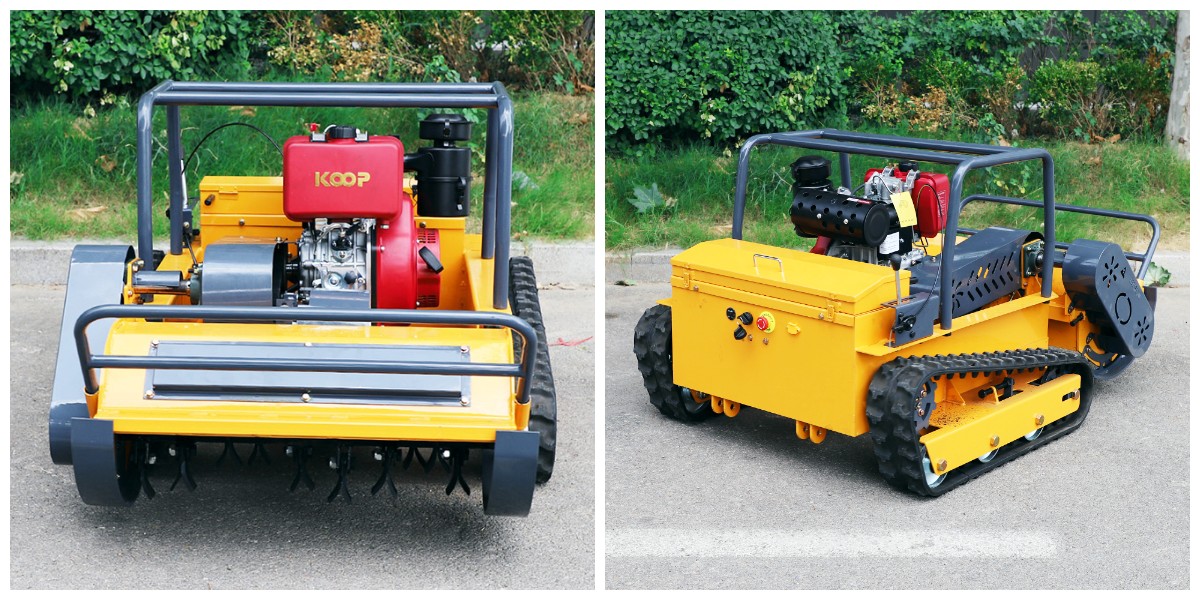 Self propelled petrol lawnmower